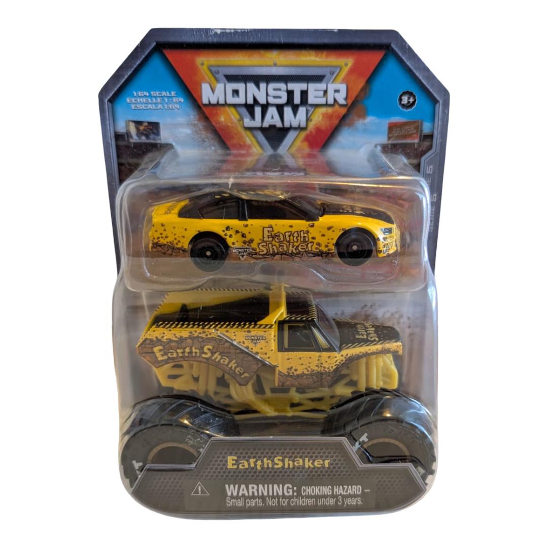 Monster Jam Earth Shaker Monster Truck & Rennwagen 2er-Set 1:64 Series 5 OVP