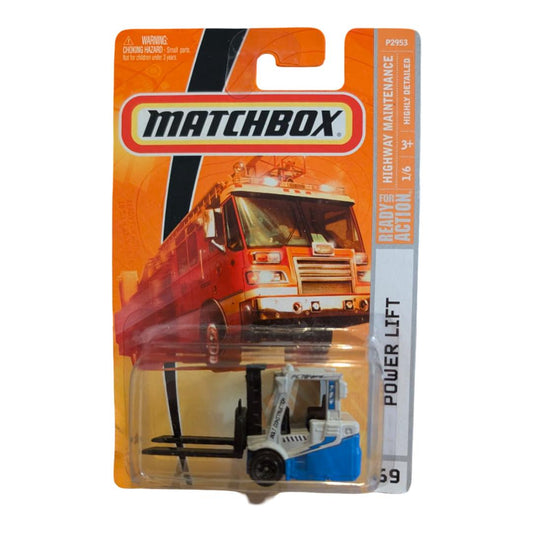 Matchbox Power Lift Gabelstapler Highway Maintenance 2009 Nr. 59 P2953 OVP
