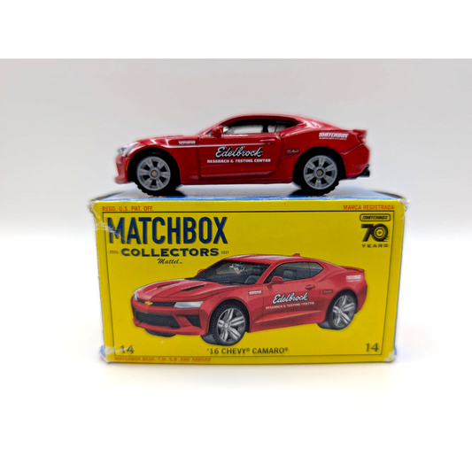 Matchbox Collectors ’16 Chevy Camaro Edelbrock 14/22 mit Box
