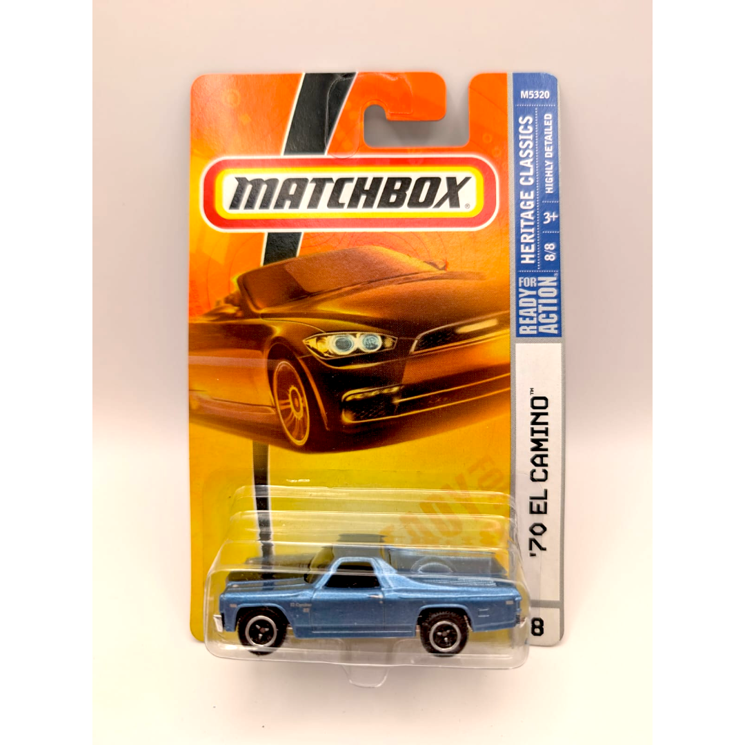 Matchbox M5320 70 El Camino Heritage Classics 2008 Hellblau US Card