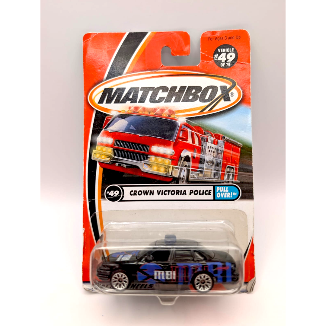 Matchbox Ford Crown Victoria Police MBI Special Agents 49/75 2000 OVP