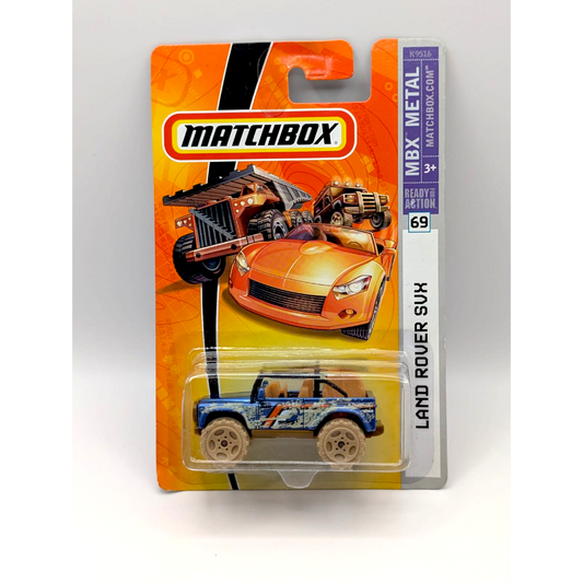 Matchbox Land Rover SVX MBX Metal Nr. 69 Blau Offroad 2007 Neu OVP