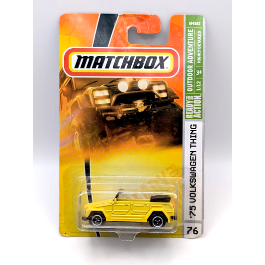 Matchbox ’75 Volkswagen Thing Outdoor Adventure Nr. 76 Gelb 2008 Neu OVP