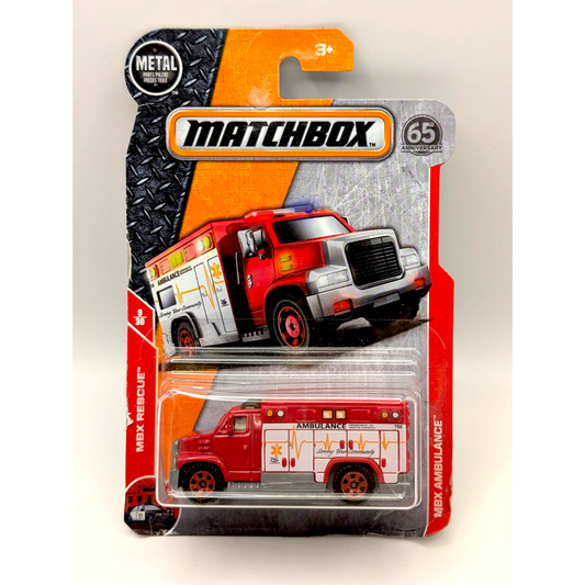 Matchbox MBX Ambulance Rescue 9/30 Rot 65th Anniversary 2018 Neu OVP