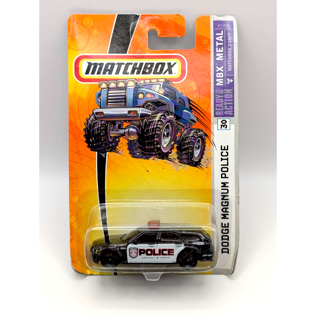 Matchbox Dodge Magnum Police Nr. 30 Schwarz Weiß 2005 Neu OVP