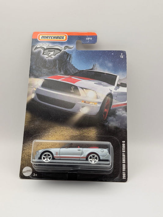 Matchbox 2007 Ford Shelby GT500 Convertible Mustang Series 7/12 Silber Neu OVP