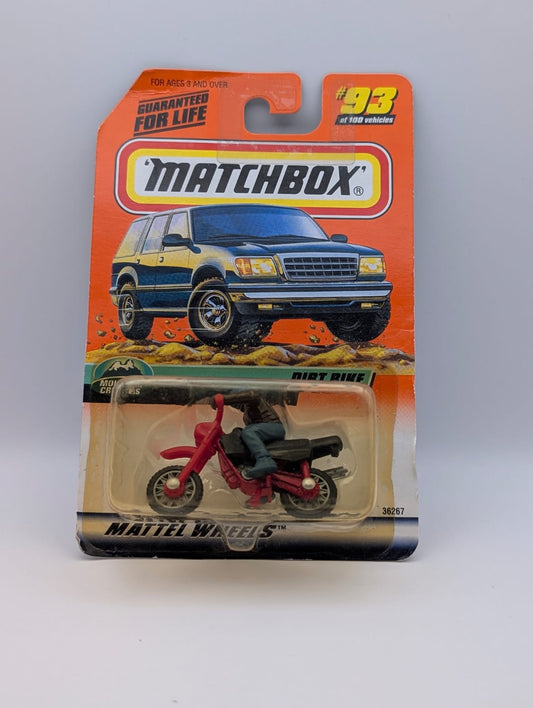 Matchbox Dirt Bike Motorrad Mountain Cruisers Nr. 93 Rot 1998 Neu OVP