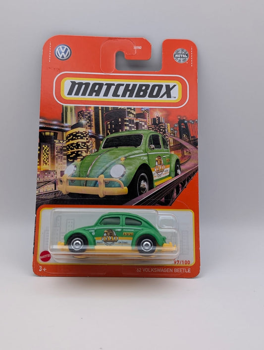 Matchbox ’62 Volkswagen Beetle Taxi MBX Metro 97/100 Grün 2021 Neu OVP