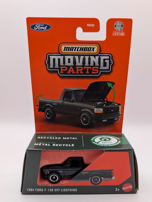 Matchbox Moving Parts 1994 Ford F-150 SVT Lightning Schwarz 42/50 Neu OVP