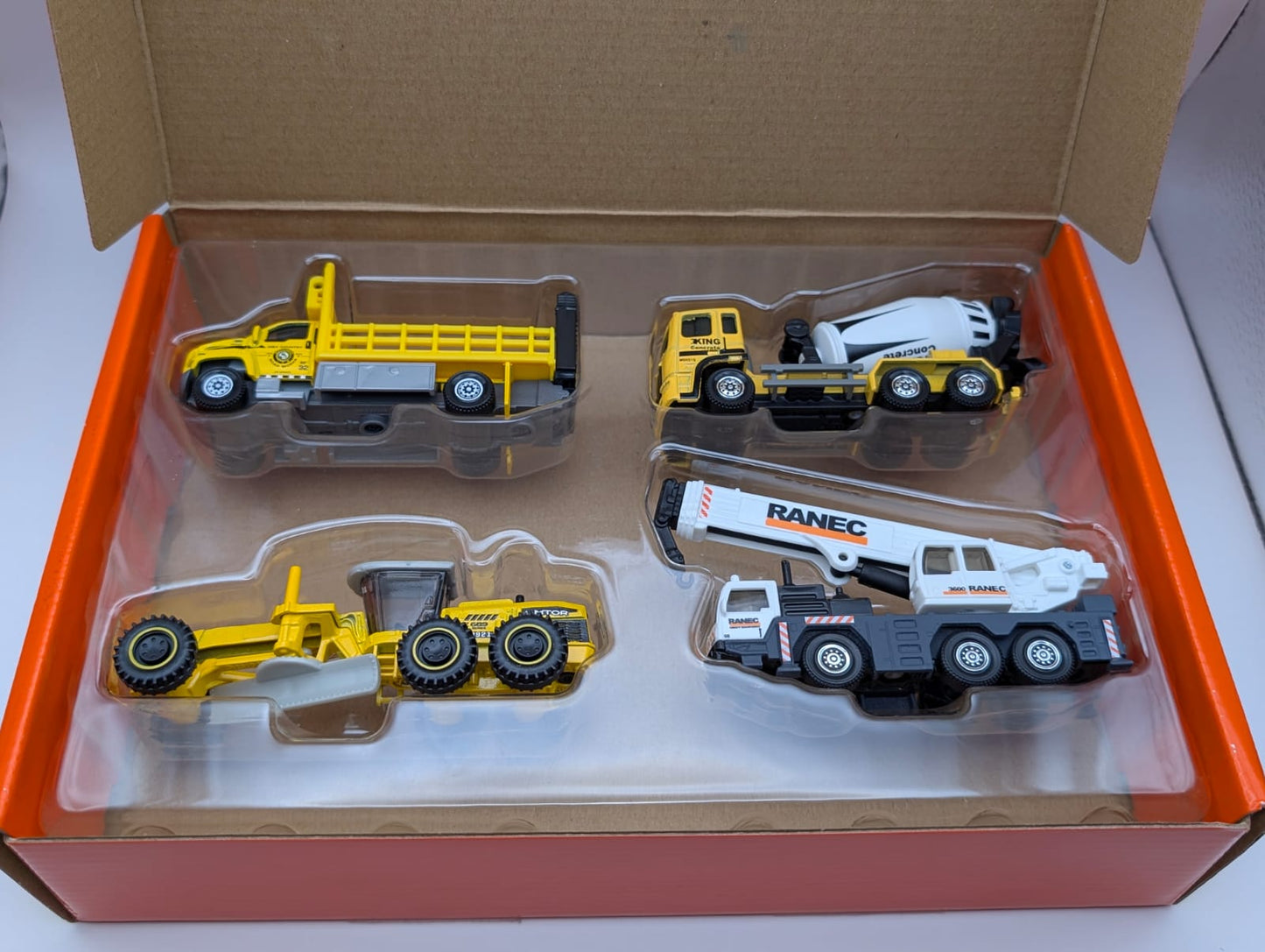 Matchbox Working Rigs 4er Set HCC07 GMC Kran Grader Mischer OVP