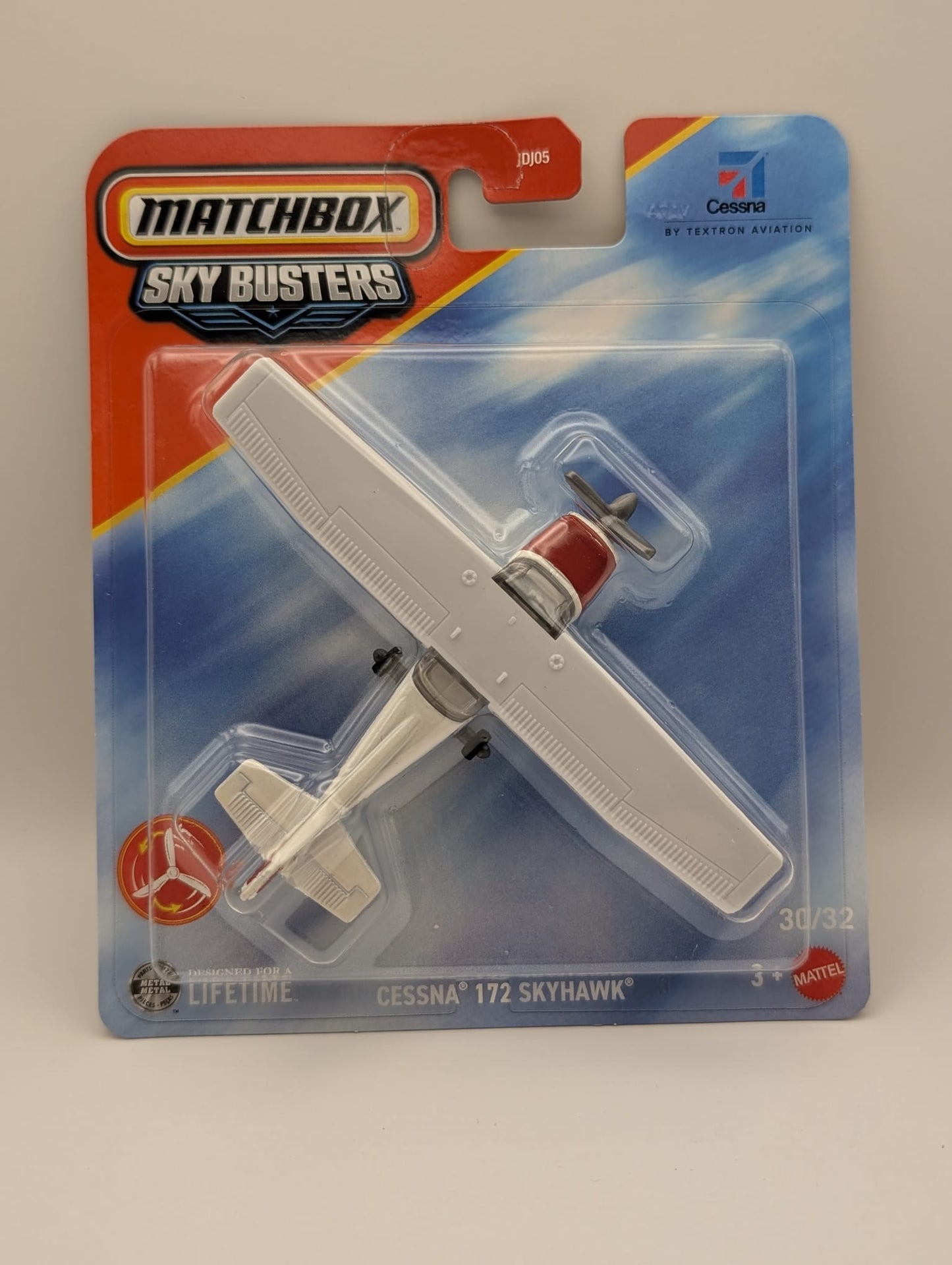 Matchbox Sky Busters Cessna 172 Skyhawk Modellflugzeug OVP Weiß Rot 2025