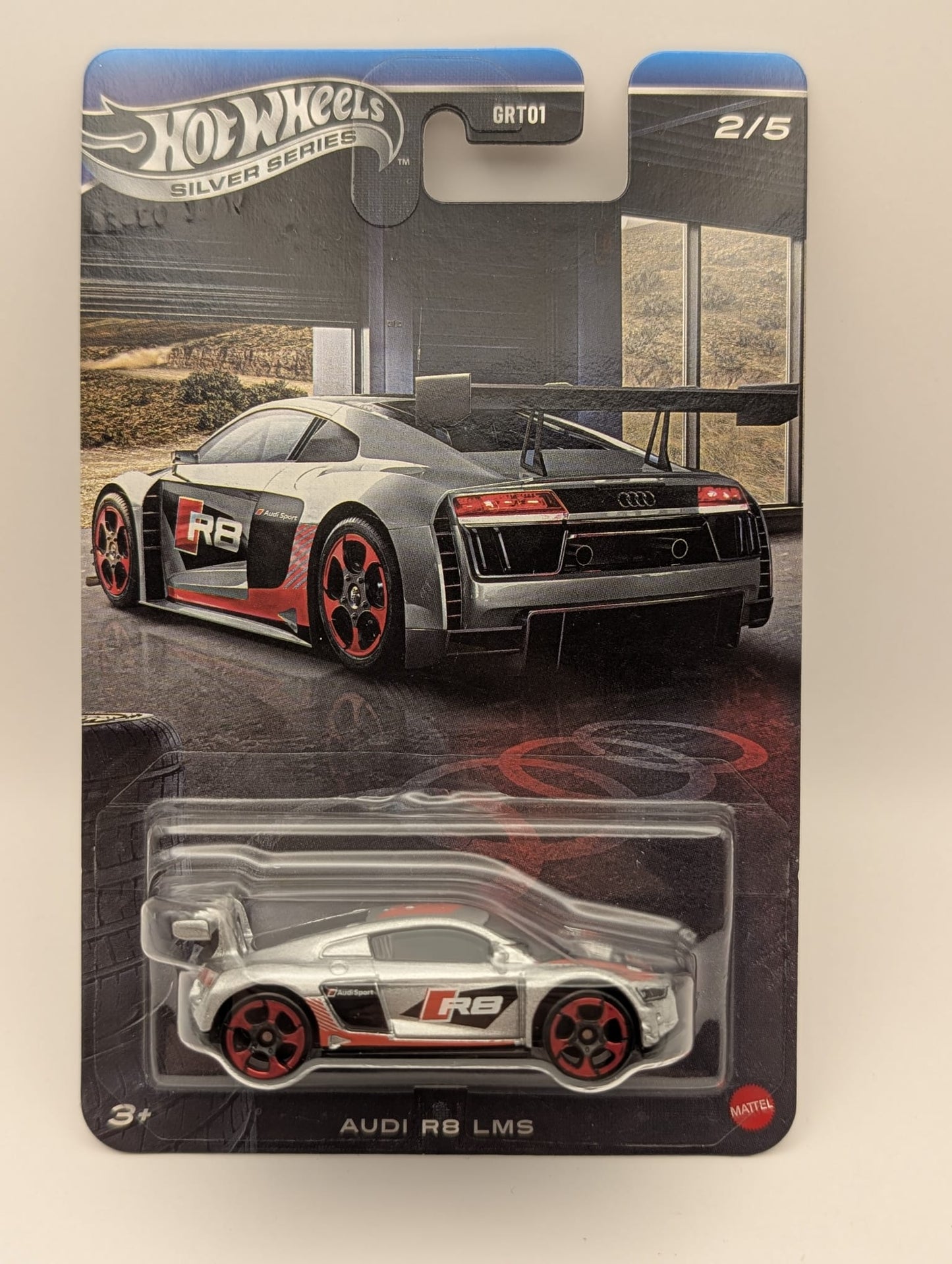Hot Wheels Silver Series Audi R8 LMS 2/5 Silber Audi Sport 1:64 OVP