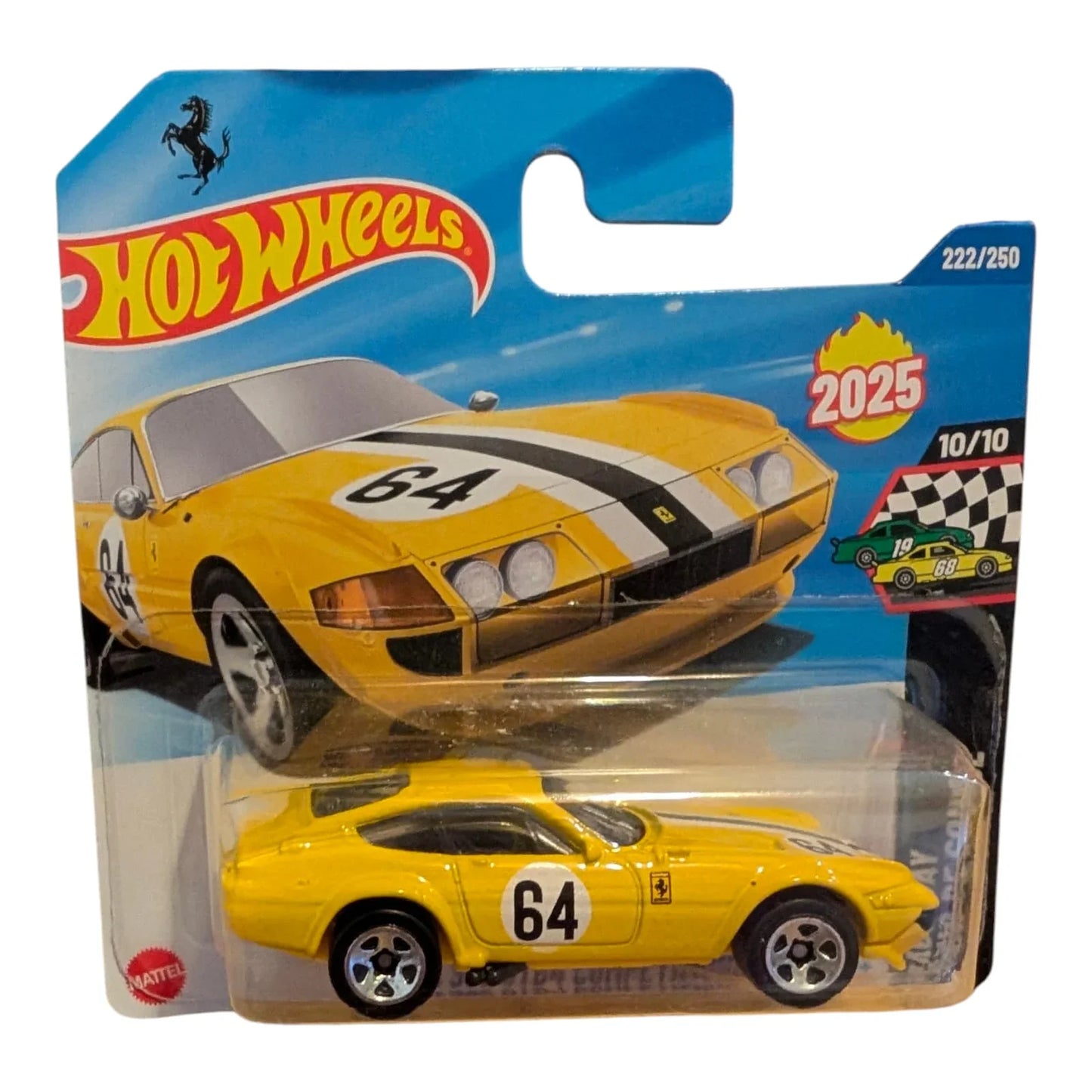 Ferrari 365 GTB4 Competizione 1:64 – Voiture miniature Hot Wheels en métal moulé (neuve et dans son emballage d'origine)