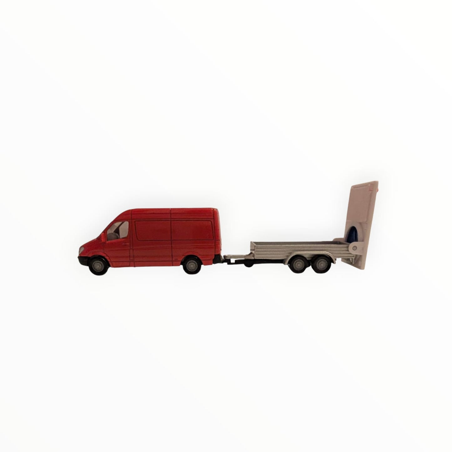 SIKU Mercedes-Benz Sprinter 0804 mit Verkehrssicherungsanhänger 1660 – Vitrinenmodell – ohne OVP