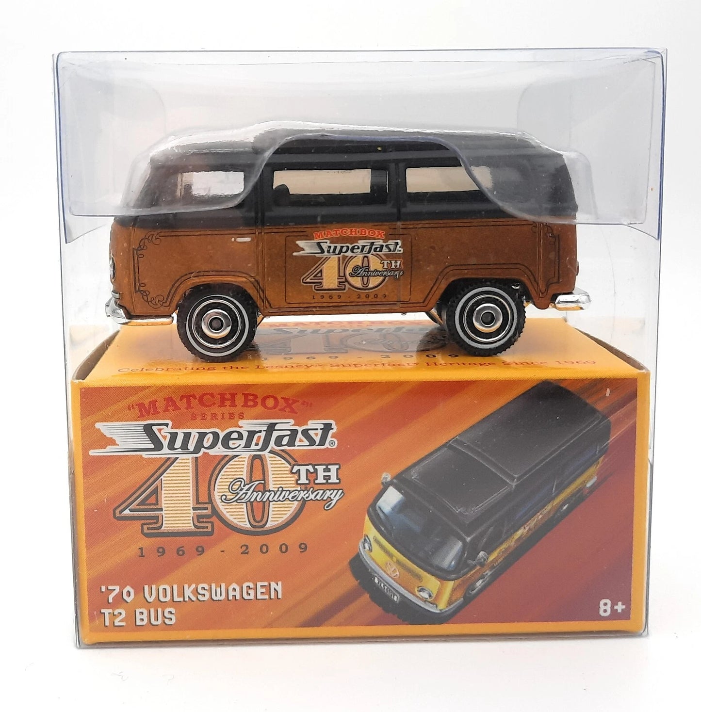 Matchbox Superfast 40th Anniversary 2009 – ’70 Volkswagen T2 Bus – Sondermodell mit Displaybox