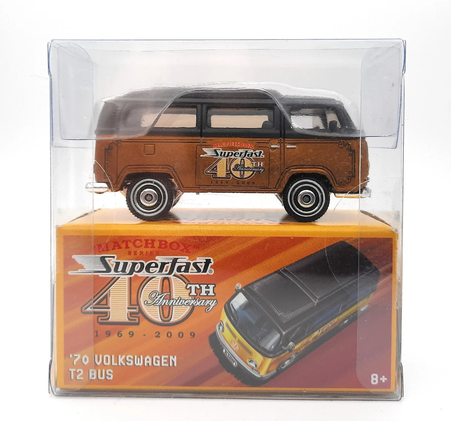 Matchbox Superfast 40th Anniversary 2009 – ’70 Volkswagen T2 Bus – Sondermodell mit Displaybox